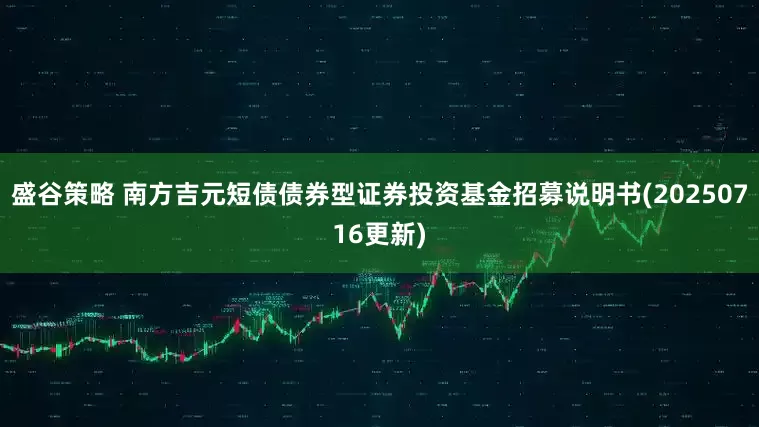 盛谷策略 南方吉元短债债券型证券投资基金招募说明书(20250716更新)
